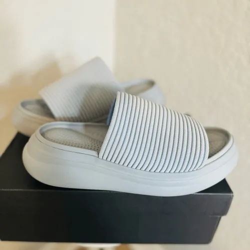 Rag & Bone Brixley Knit Slide Sandal, Gray/Blue, Size‎ 10 (Euro 40), NWT - Image 11