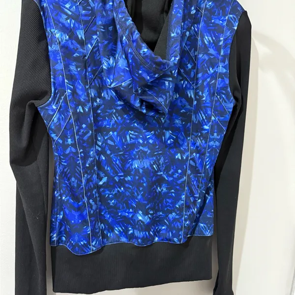 Alo Yoga Jacket Blue And Black Size Small Hoodie Full‎ Zip Athletic T - Image 9