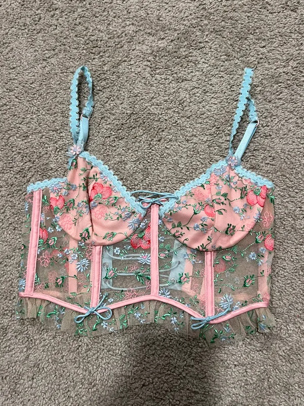 For Love And Lemons Floral Corset - Image 2