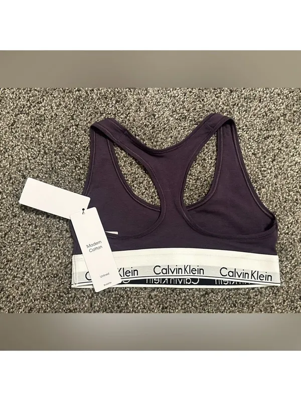 Calvin Klein Purple Bralette XS - Image 5