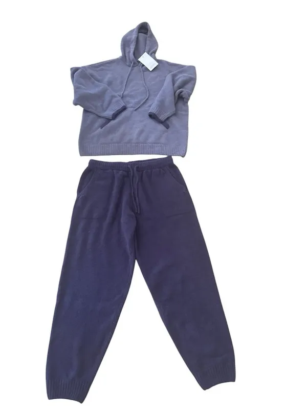 DAVID ARCHY Fleece Fuzzy Cozy Soft Comfy Loungewear, Purple, Size XL, NWT - Image 4