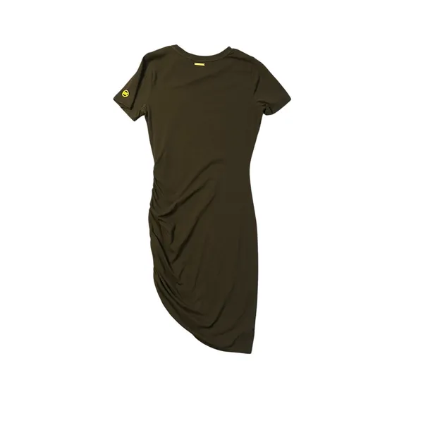 Michael‎ Kors Black Ruched Side Drawstring T-Shirt Dress MK Logo - Image 7
