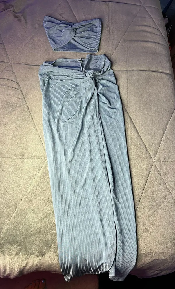 Matching Two Piece Set Blue Size XS - Image 2