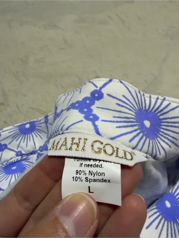 Mahi gold NWT Charleston Chatham lace regatta blue dress large MSRP$190 - Image 9