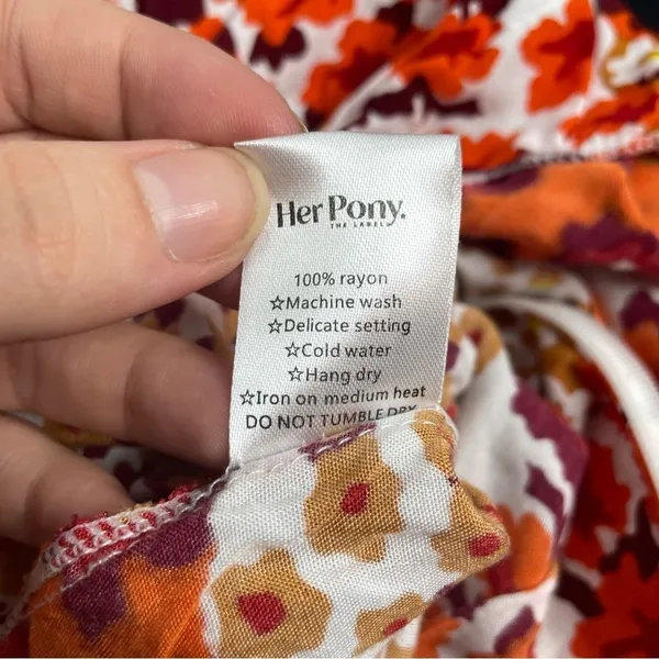 HER PONY Mini Dress Womens Size 2 Festival Retro Boho Coachella Hippie Nostalgia - Image 11