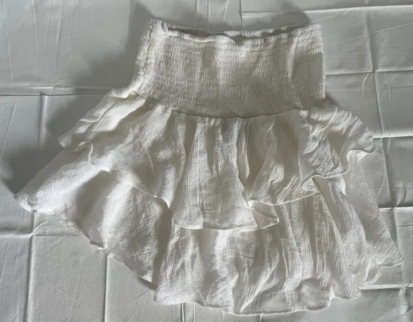 SheIn White Ruffled Skirt - Image 2