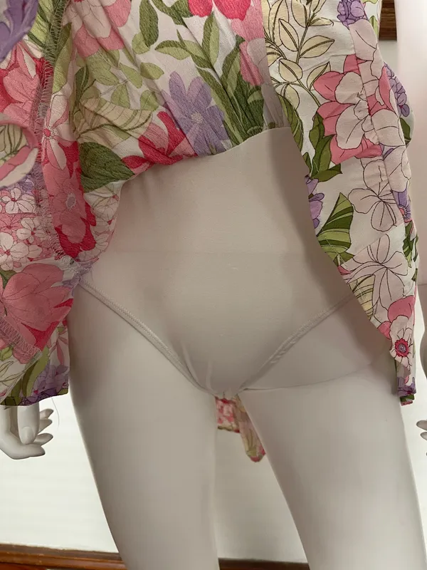 NWT sky to moon floral corset bodysuit M - Image 2