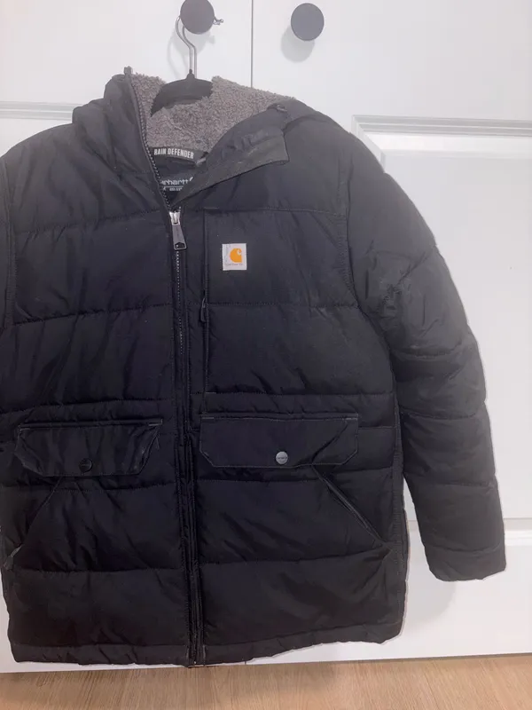 Carhartt Women’s Sherpa Lined Puffer Coat Size Small - Image 2
