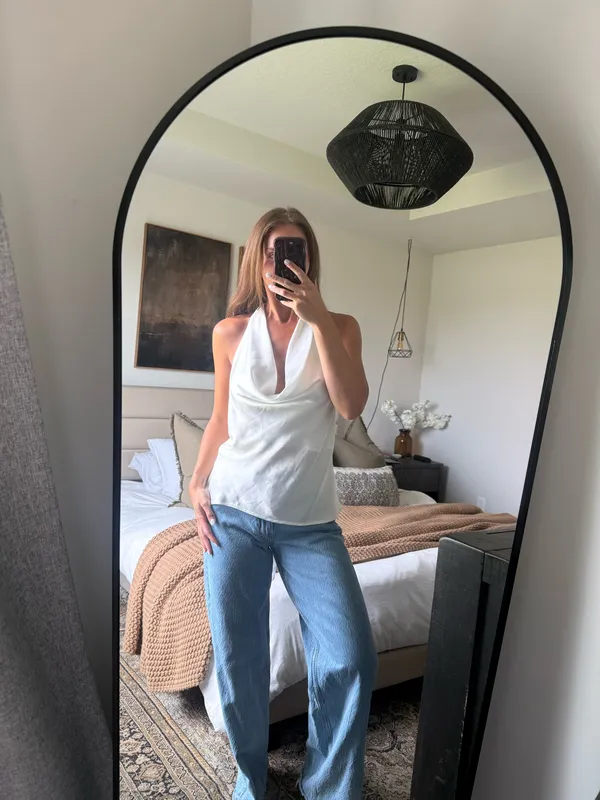 Zara satin cowl neck halter top  - Image 2