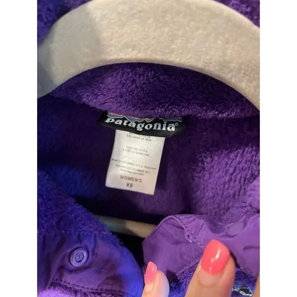 Patagonia Women's Re-Tool Snap-T Pullover Purple‎ Size XS Plum - Image 3