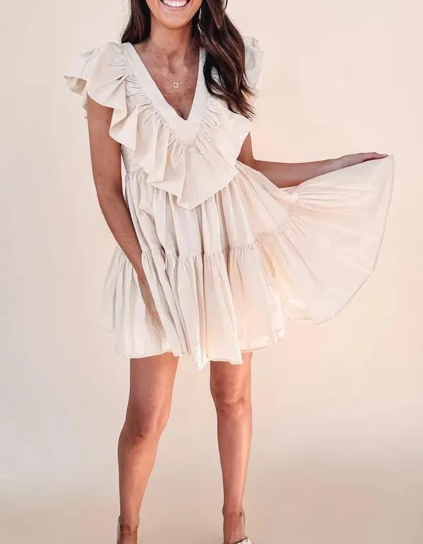 Mabel Tiered Ruffle Dress - Image 2
