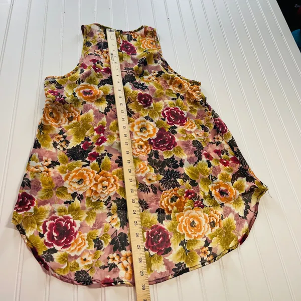 Lily White Womens Floral Lace Accent Sleeveless Tank Top‎ Fall Autumn Large - Image 7