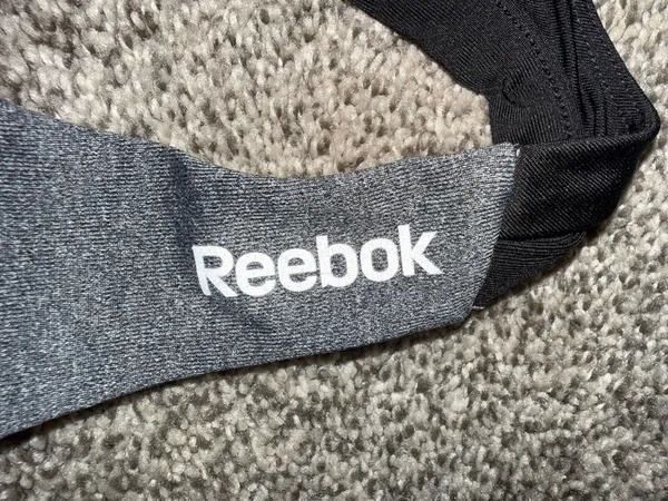 Reebok Racerback Athletic Tank Top Women's Size XS Heather Gray Black - Image 4