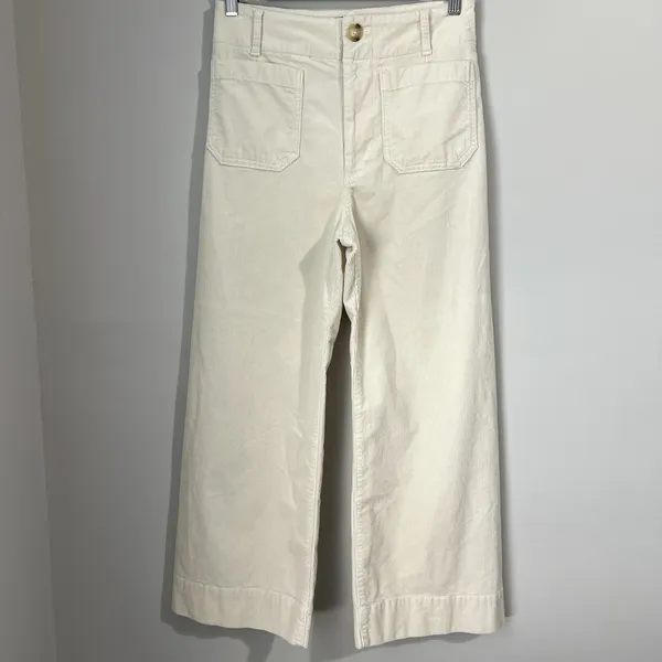 Maeve by Anthropologie Women's 27 The Colette Cropped Wide Leg‎ Corduroy Pants - Image 3