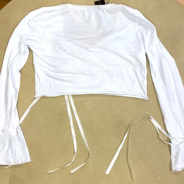 dELiA*s by Dolls Kill Pretty Fly Wrap Front Crop Top - Image 2