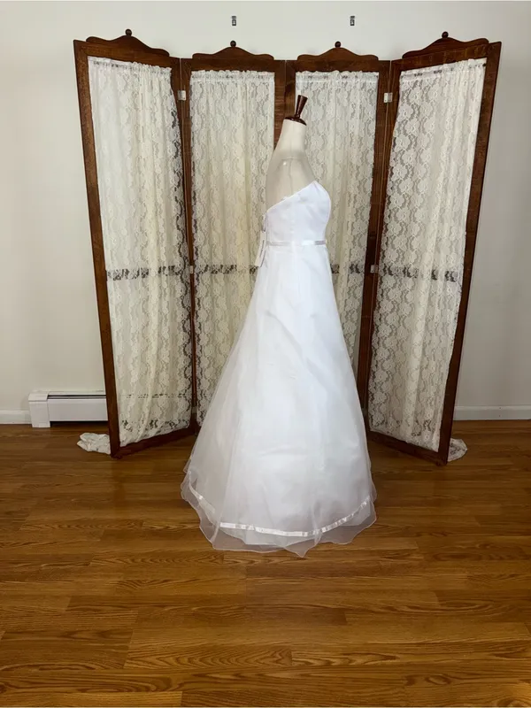 Pretty NEW Vintage Y2K David’s Bridal Organza Wedding Gown - Image 6
