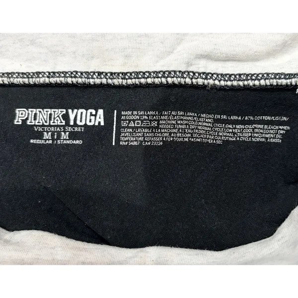 Y2k‎ Victorias Secret Pink Gold MCBling Spellout Foldover Flare Yoga Pants 2000s - Image 8