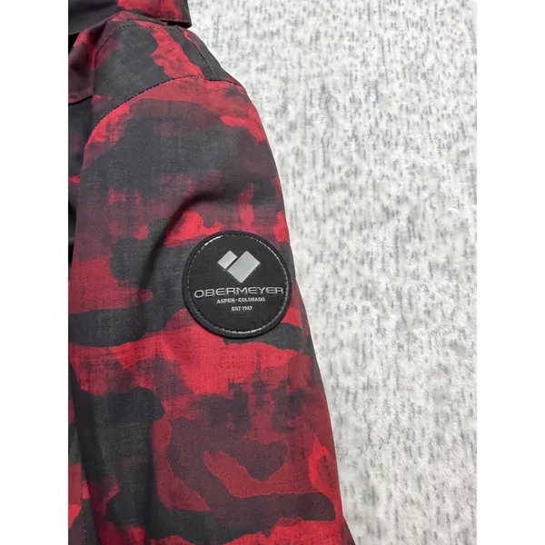 Obermeyer Jette Jacket Womens 10 Red‎ Sky Camo Insulated Ski Snowboard 11191 NEW - Image 11
