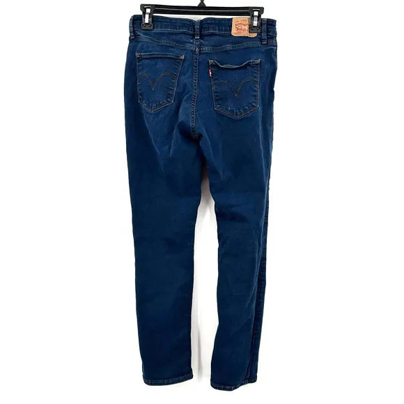 Levi's Classic Mid Rise Skinny size 30 blue jeans‎ pants womens - Image 2