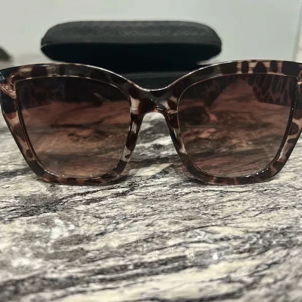 Leopard Print Sunglasses Brown - Image 2
