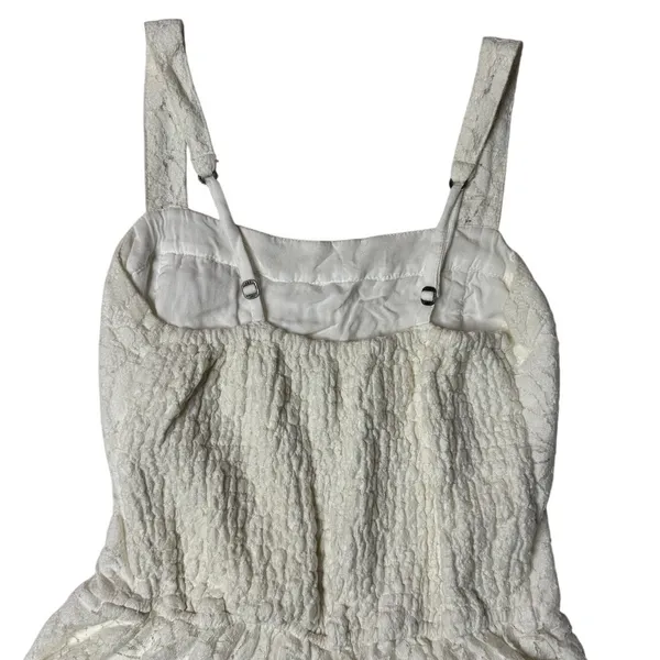 Abercrombie & Fitch White Floral Lace Romper Women’s XS Boho Coquette - Image 6