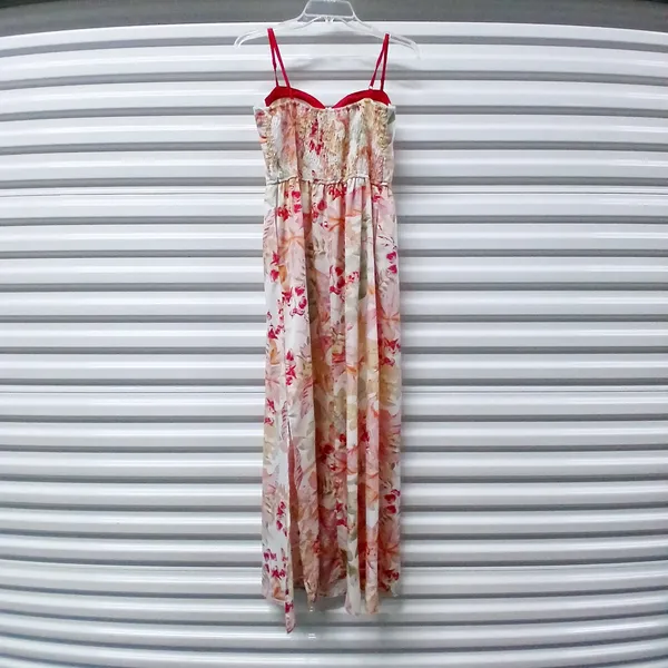 Band Of The Free Sundress Women Large Pink Floral Boho Cottage European Summer - Image 3