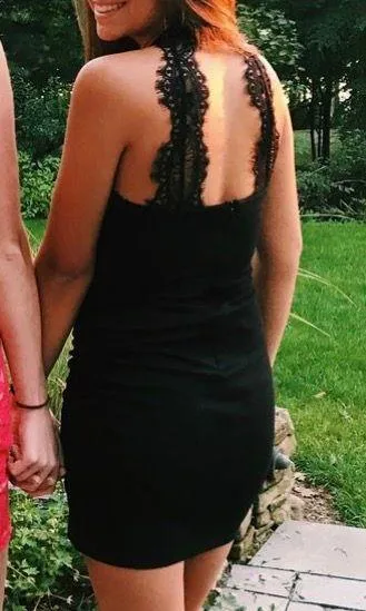Lulus Black Cocktail / Formal Dress - Image 2