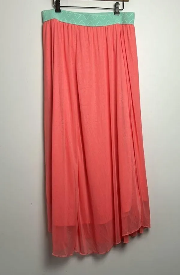 Lularoe| Floral Embosses Maxi Skirt sz XL - Image 6