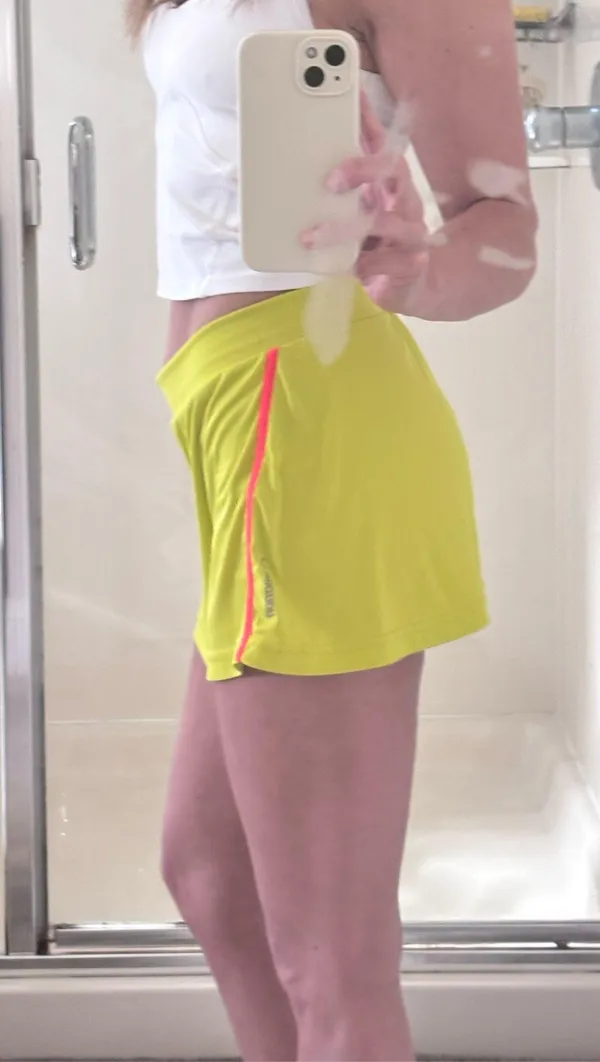 Bright yellow Adidas Tennis skirt - Image 2