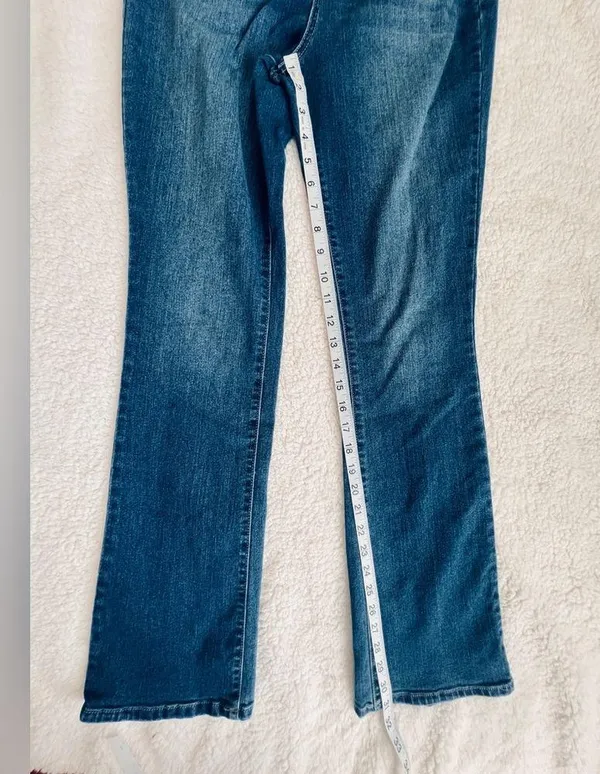 Jones New York Blue Flare Wide Leg Denim - Image 4