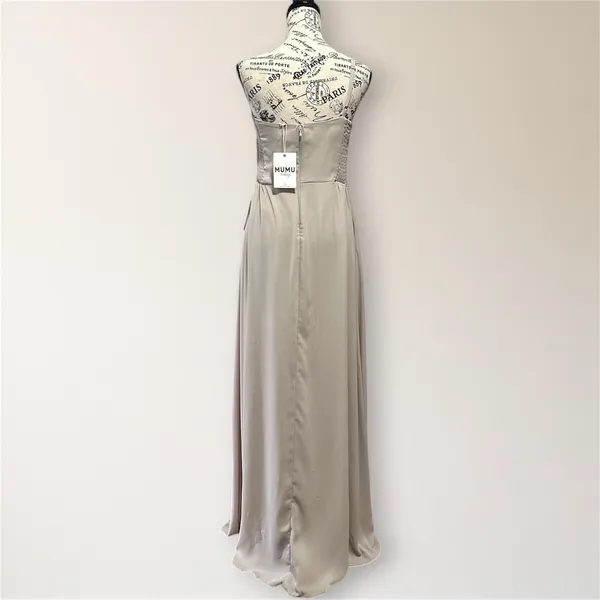 Show Me Your Mumu Shannon Maxi Dress One Shoulder Beige Bridesmaid Wedding Guest - Image 5