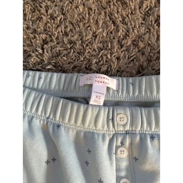 Lauren Conrad Women's 2PC light green Sweat‎ Suit Pajamas set Size XS - Image 10