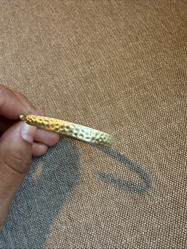 Kendra Scott Textured Gold Open Cuff Bracelet - Image 4
