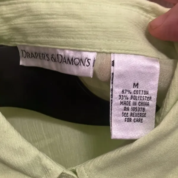 FINAL MARKDOWN Drapers and Damon’s embroidered blouse medium - Image 3