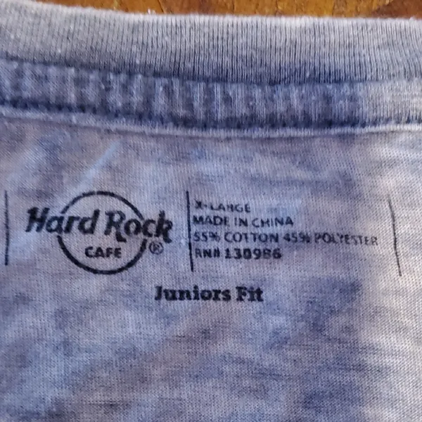 Hard Rock Cafe Light Gray Women's Tee - Image 2