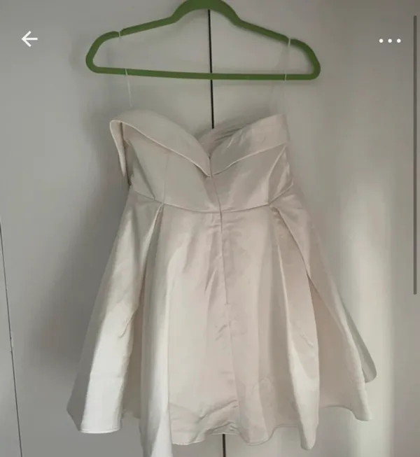 Meshki bridal satin mini dress - Image 2