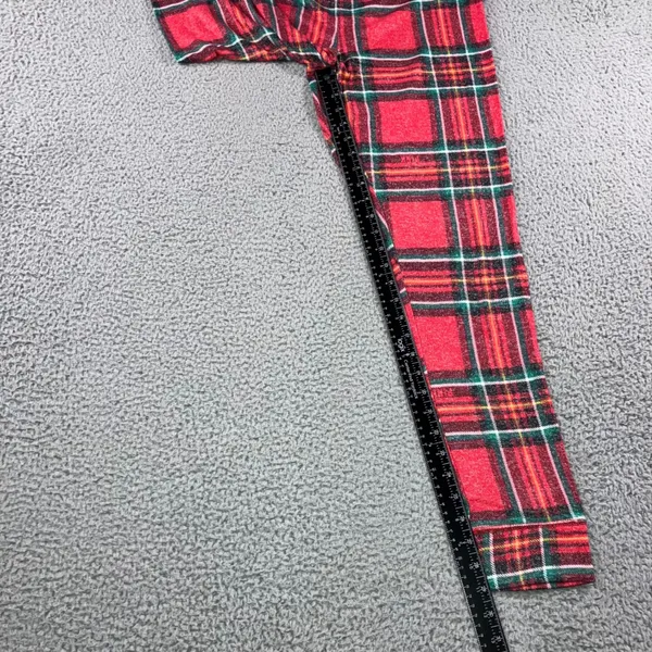 PINK Victoria's‎ Secret Plaid Pajama Set Women Large Top and Pants Christmas - Image 12