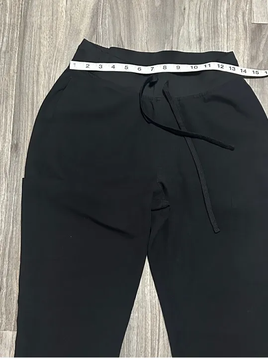 Women’s Black Jogger Scrub Pants with Drawstring Waist Size XS - Image 4
