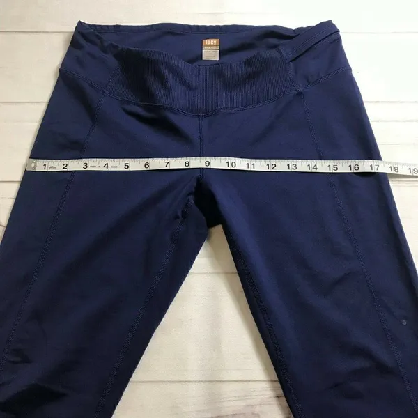 Lucy Womens Blue Skinny Leggings Pants Size Medium - Image 10