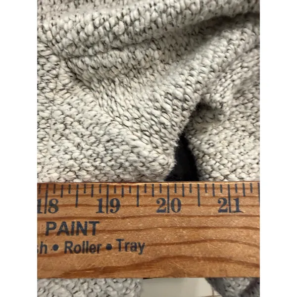Faherty Womens Organic Cotton Knit Blazer Grey Marled Unstructured Jacket‎ XL - Image 7