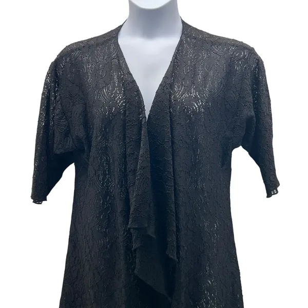 LulaRoe‎ Goth Lace Cardigan Black Small - Image 4