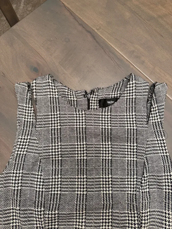 black and white plaid dress - Image 2