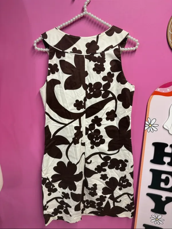 Tory Burch brown printed dress size 2 - Image 3