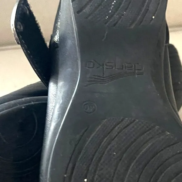 10/40 Dansko Audrey Mary Jane flats black nappa leather comforts shoes flats - Image 8