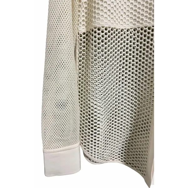 Rag & Bone Luna Mesh Silk Blend Shirt Bone Women's Size Medium - Image 7