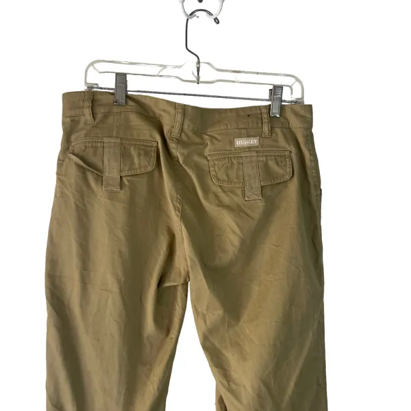 Hurley Women's Size 9 Cargo Khaki Baggy Pants‎ - Image 5
