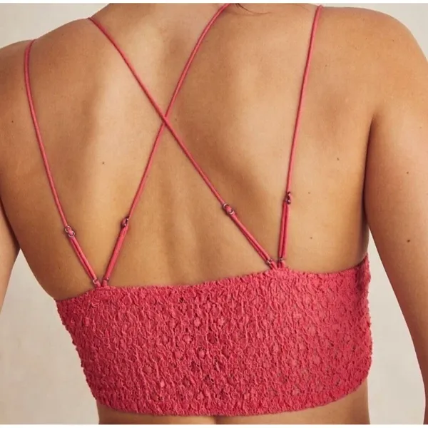 Free People One Adella Longline Brami Size Small In Electropop NWT‎ - Image 3