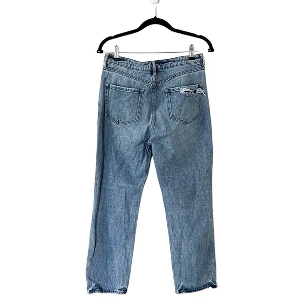 PACSUN Distressed High Rise Mom Jeans Medium Wash sz 27 - Image 4