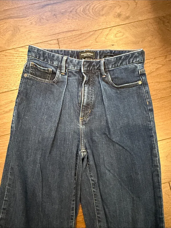 Banana Republic High Rise Wide Leg Crop Jeans Size 27 - C2-043 - Image 4
