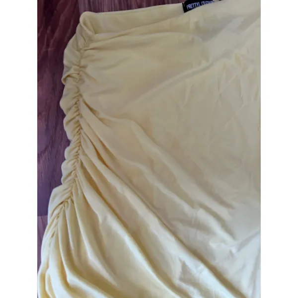 Pretty Little Things Yellow Half Sleeve Blouse Top - Image 2